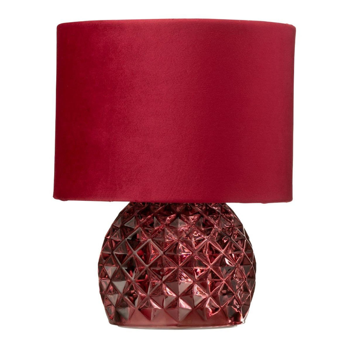 Paris Prix Lampe à Poser en Verre  LED  23cm Bordeaux
