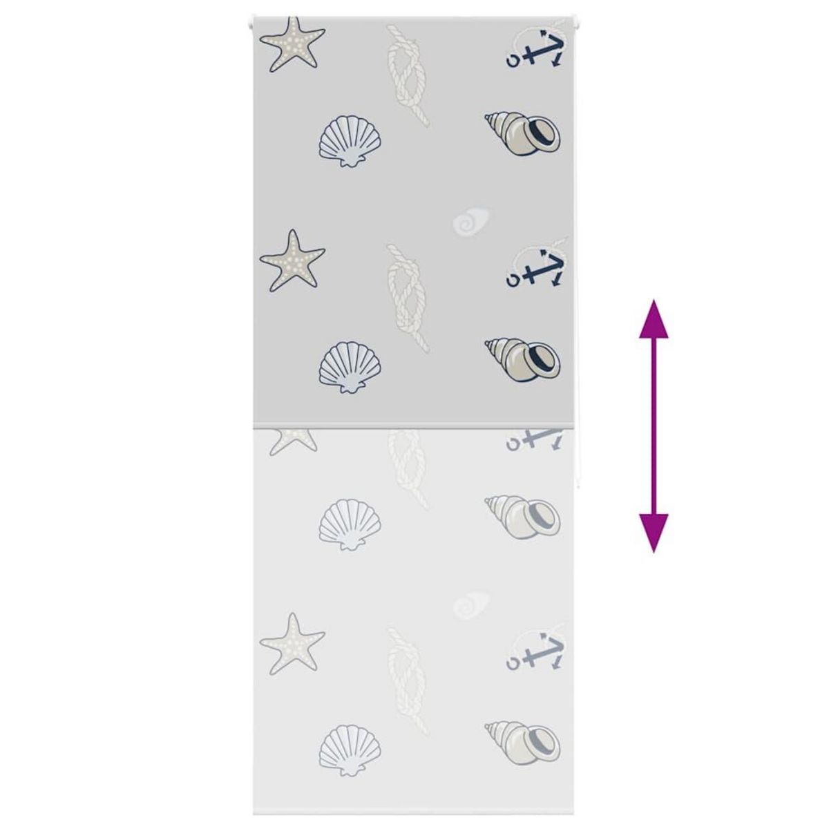 VIDAXL Store enrouleur de douche 100x240 cm largeur du tissu 96 cm