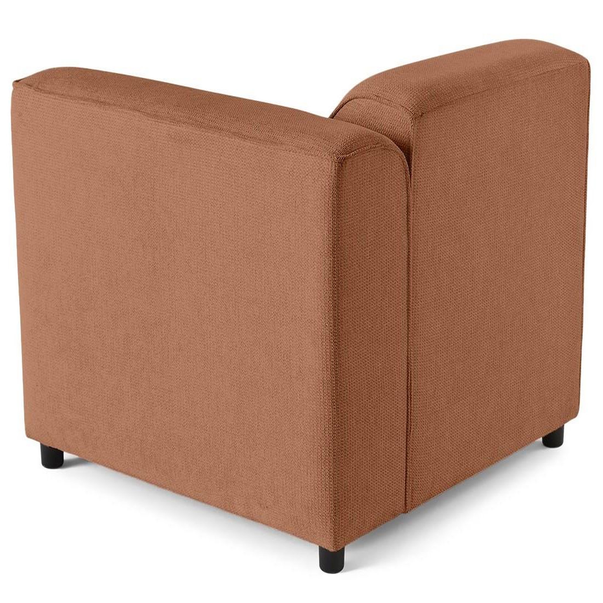Voir la diapositive 5 : LISA DESIGN Suaro - module d'assise d'angle droit en tissu texturé