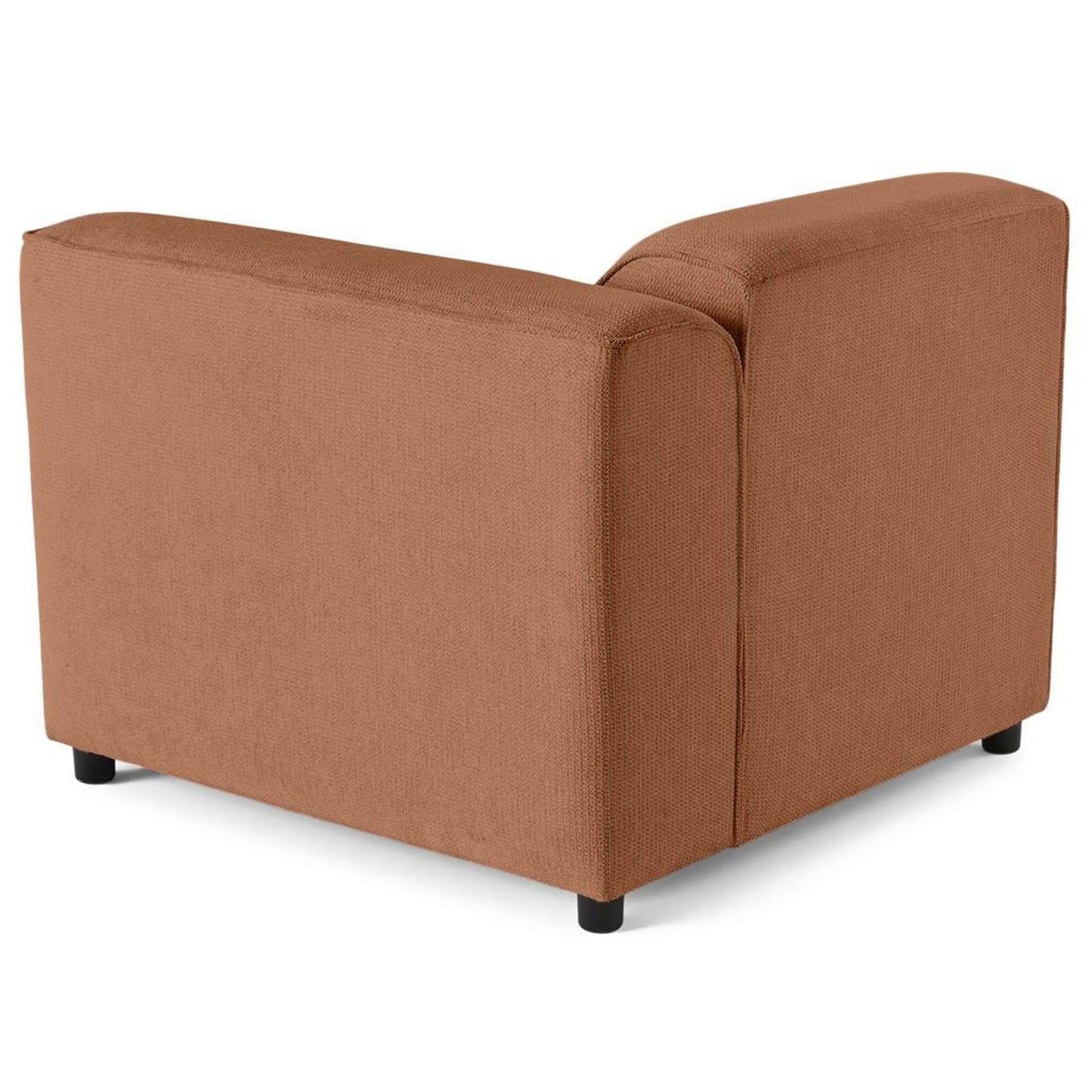 LISA DESIGN Suaro - module d'assise d'angle droit en tissu texturé