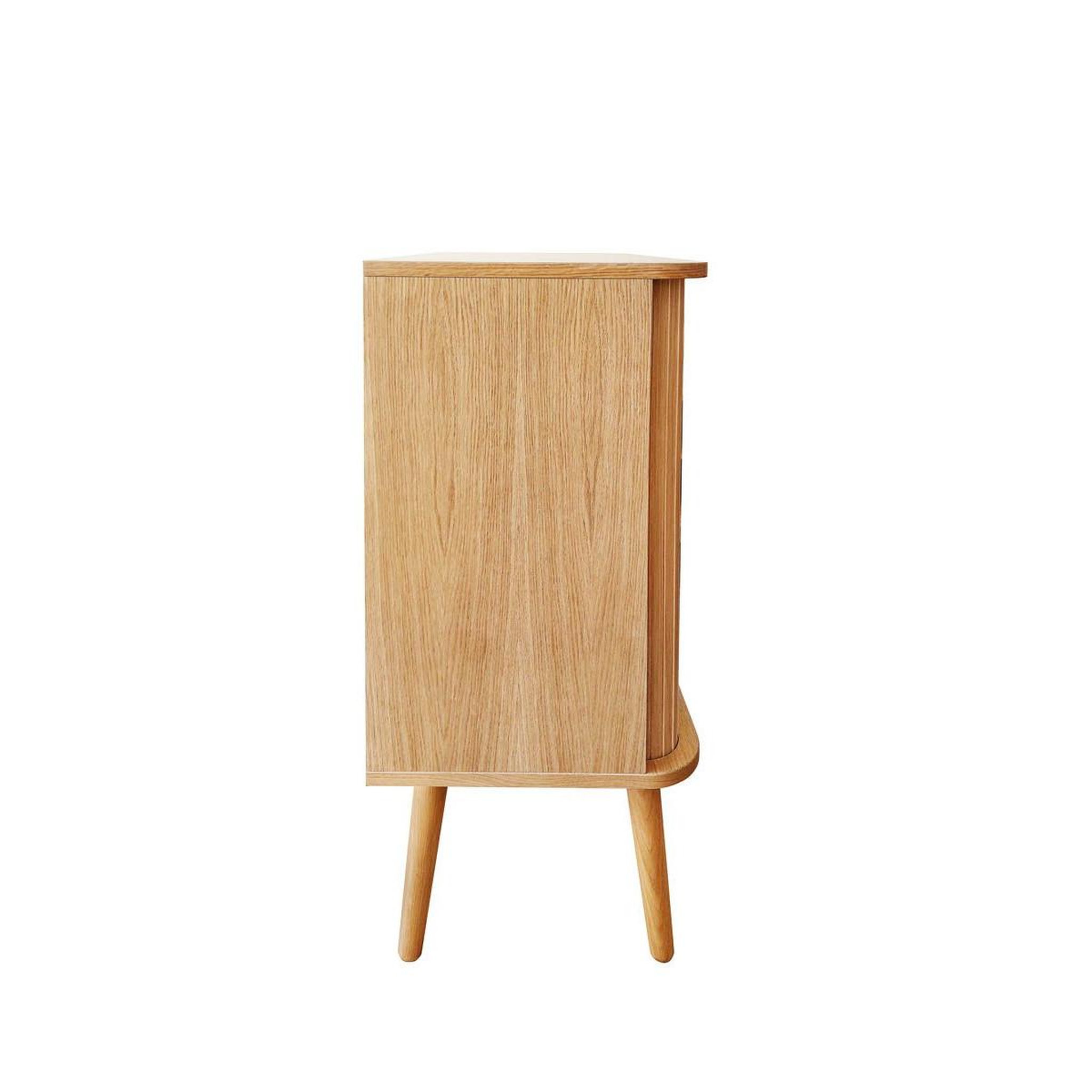 Voir la diapositive 5 : Paris Prix Buffet 2 portes design  rove  95cm chêne