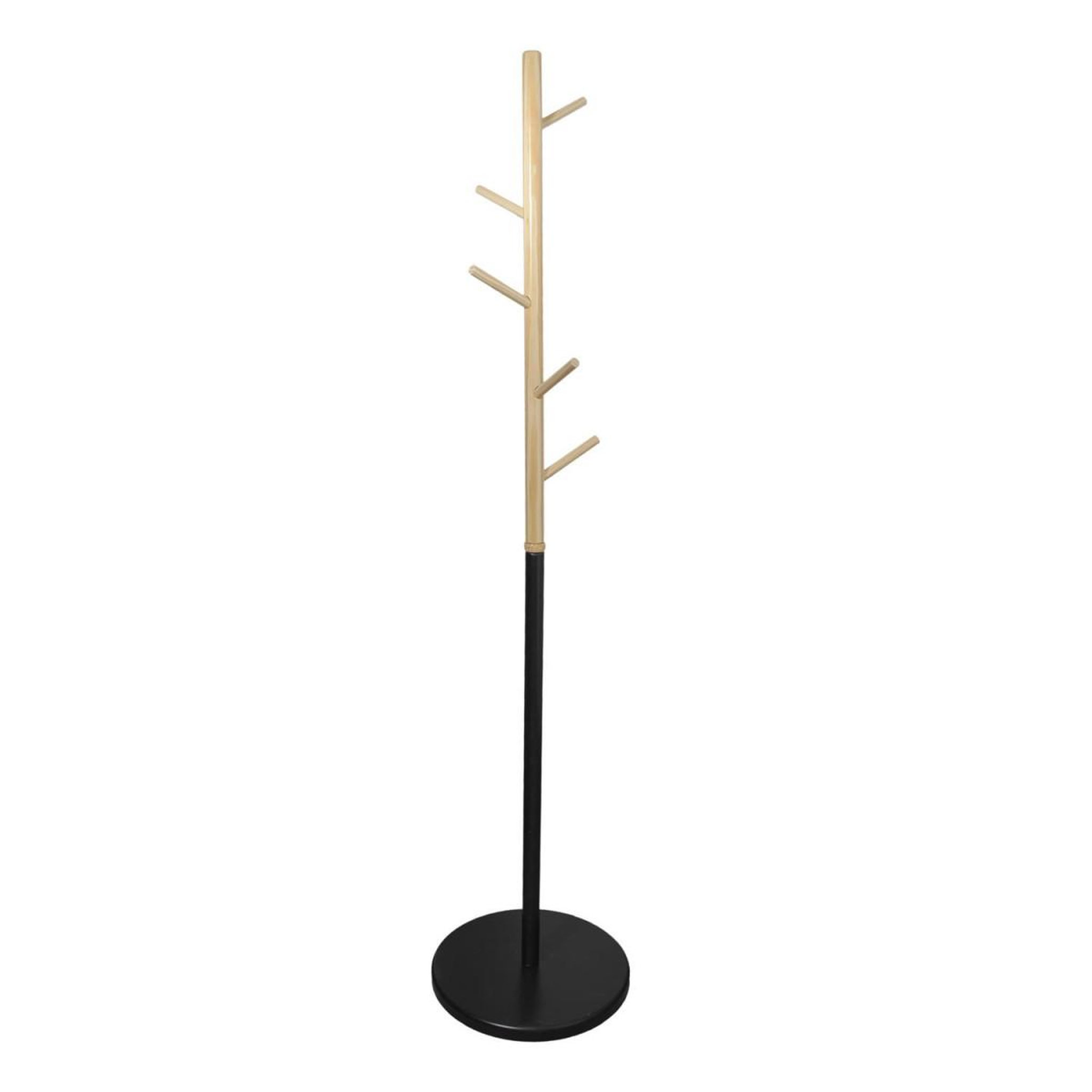 The Home Deco Factory Porte-manteau 5 patères  miko  180cm noir