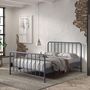 Voir la diapositive 3 : Paris Prix Lit Adulte  Bronxx  160x200cm Bleu Mat