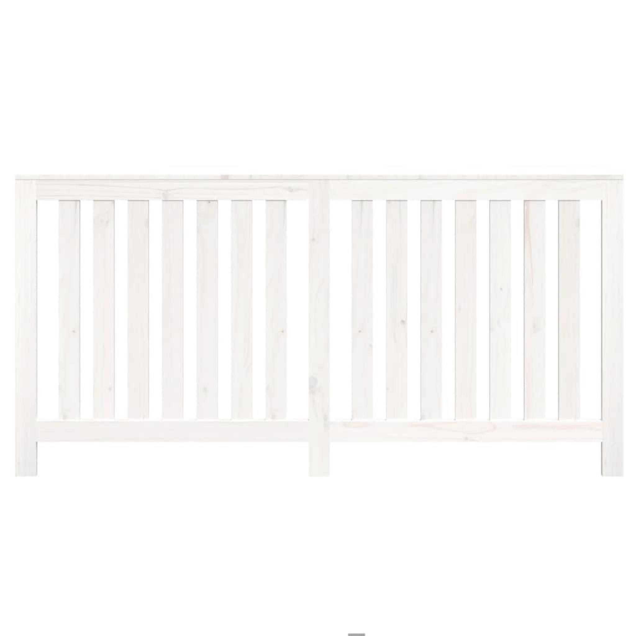 Voir la diapositive 5 : VIDAXL Cache-radiateur Blanc 169x19x84 cm Bois massif de pin