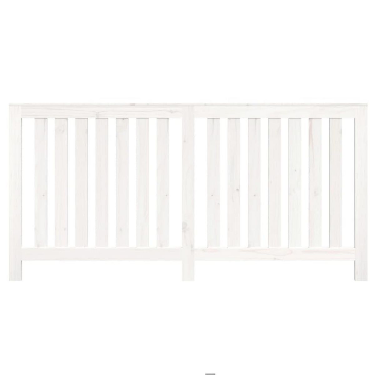 VIDAXL Cache-radiateur Blanc 169x19x84 cm Bois massif de pin
