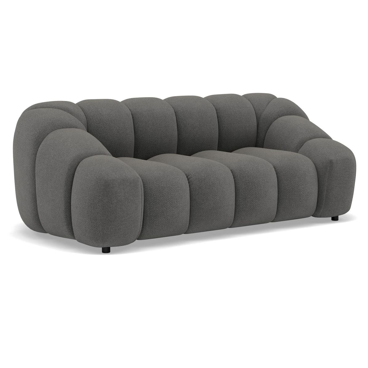 LISA DESIGN Ava - canapé 3 places en velours texturé