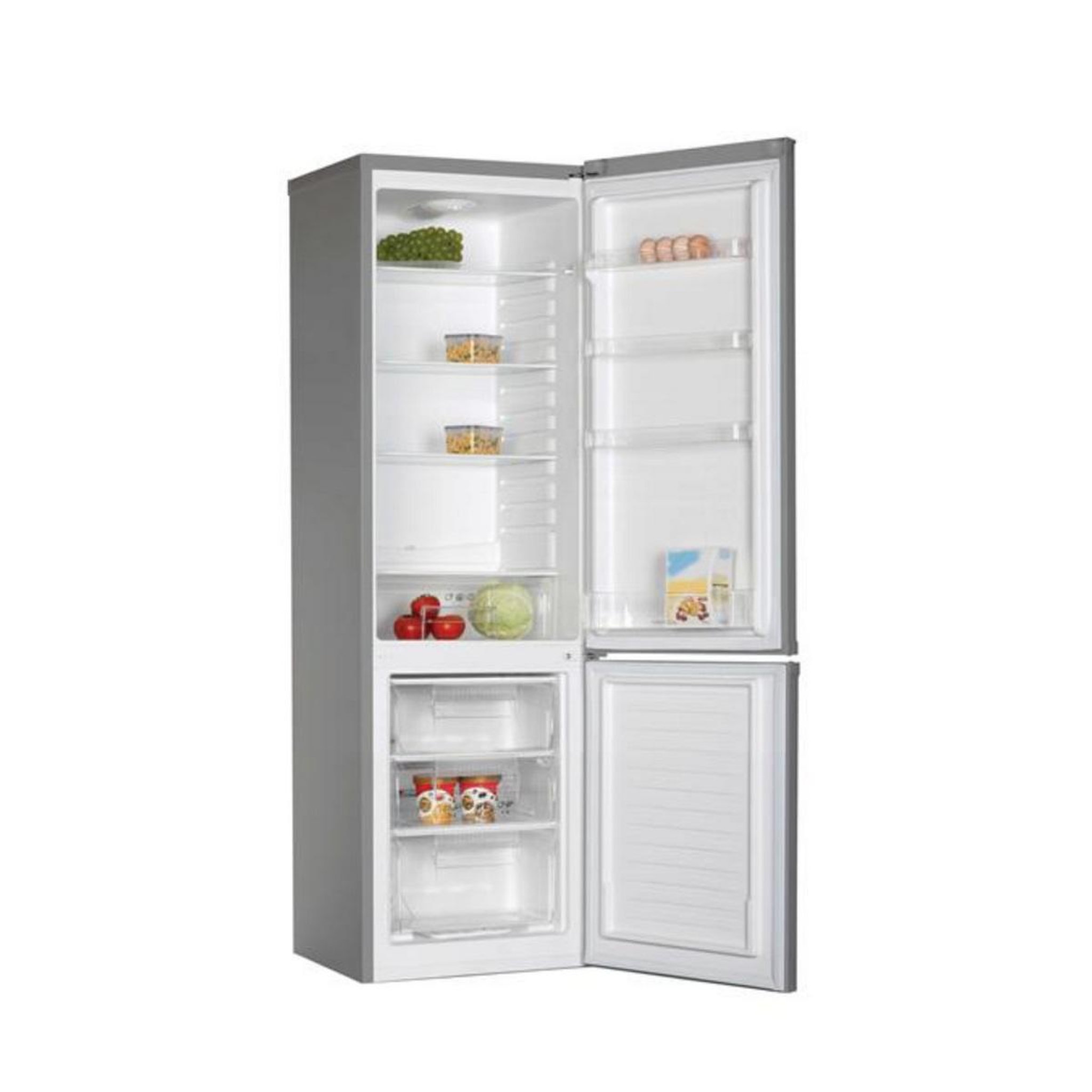 Voir la diapositive 3 : Candy Réfrigérateur combiné 55cm 262l no frost gris - cch1s518ex