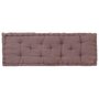 Voir la diapositive 4 : VIDAXL Coussin de plancher de palette Coton 120x40x7 cm Taupe