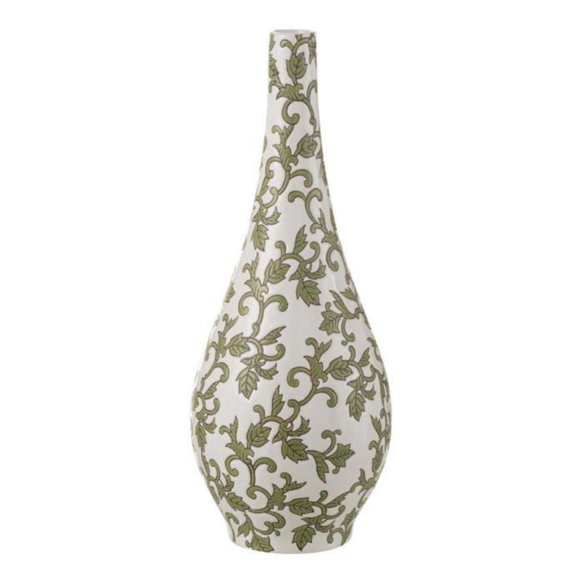 Paris Prix Vase Poire en Porcelaine  Yezi  43cm Vert & Blanc
