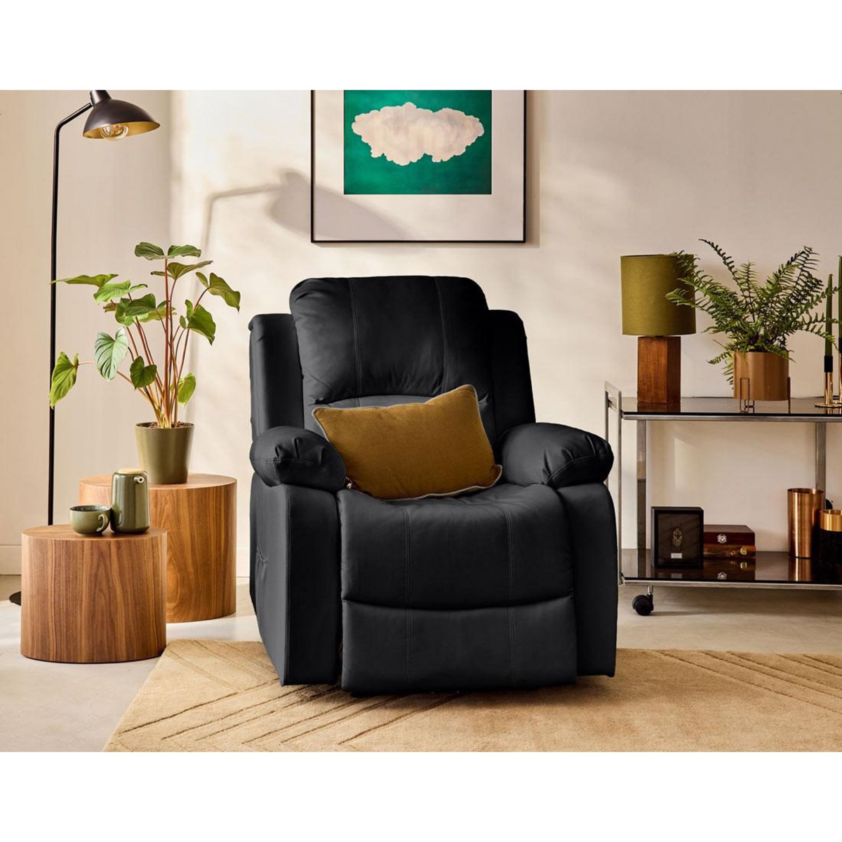 BEST MOBILIER Armand - fauteuil relax électrique en simili