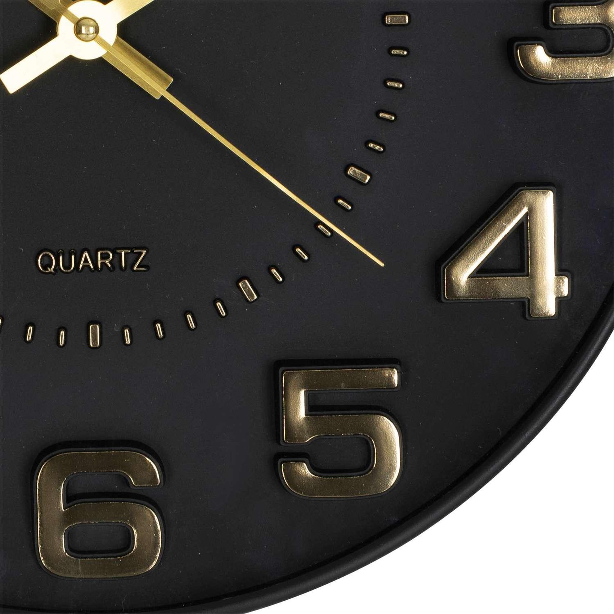 Voir la diapositive 3 : ATMOSPHERA Horloge chiffres 3d - diam 30 cm - noir
