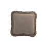 Voir la diapositive 2 : Paris Prix Coussin Déco  Bord Floches  45x45cm Taupe