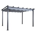 Paris Prix Pergola Avec Toit  Lazio  395cm Gris
