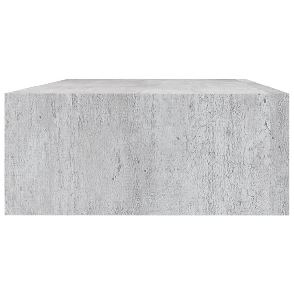 VIDAXL Etagere a tiroir murale Gris beton 40x23,5x10 cm MDF