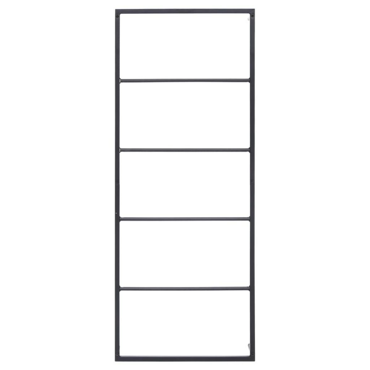 VIDAXL Porte-serviette Noir 45x10x115 cm Acier