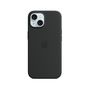 Voir la diapositive 2 : APPLE Coque iPhone 15 MagSafe silicone Noir