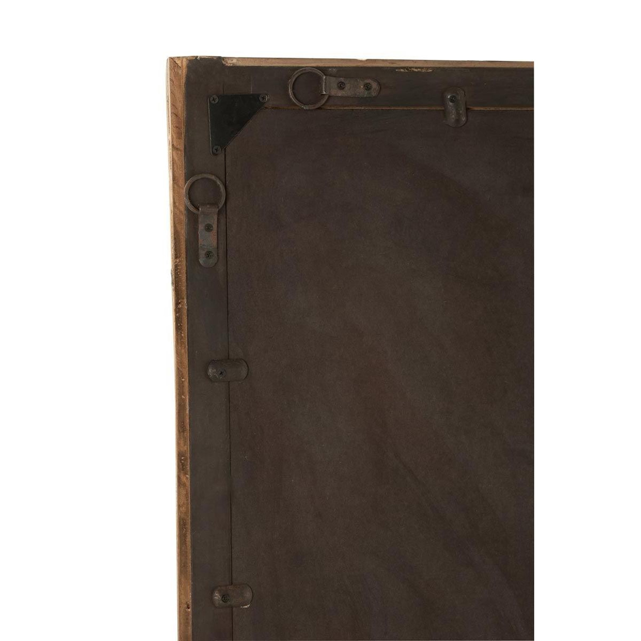 Voir la diapositive 3 : J-LINE Miroir mural en bois  evasion  176cm marron