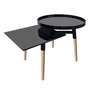 Voir la diapositive 1 : Paris Prix Table d'Appoint Design  Butler  77cm Noir