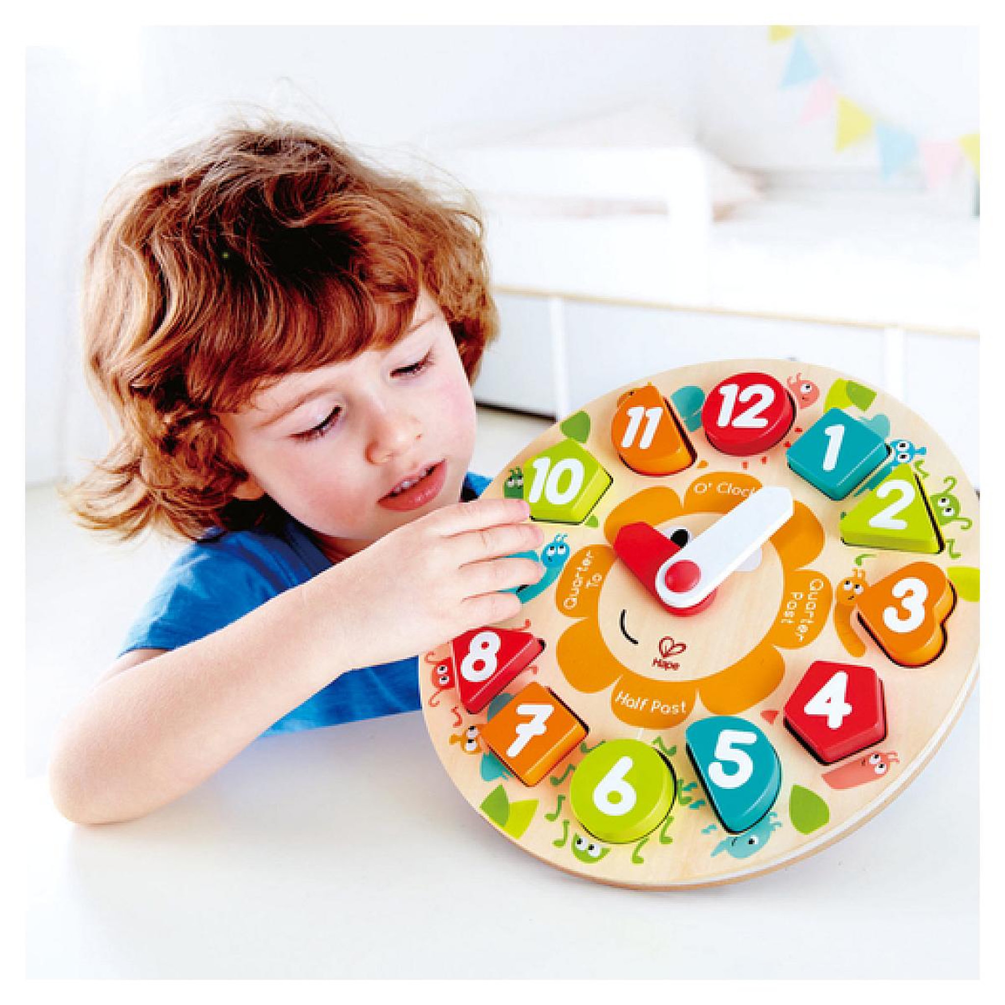 Voir la diapositive 3 : Hape Puzzle à formes - Horloge