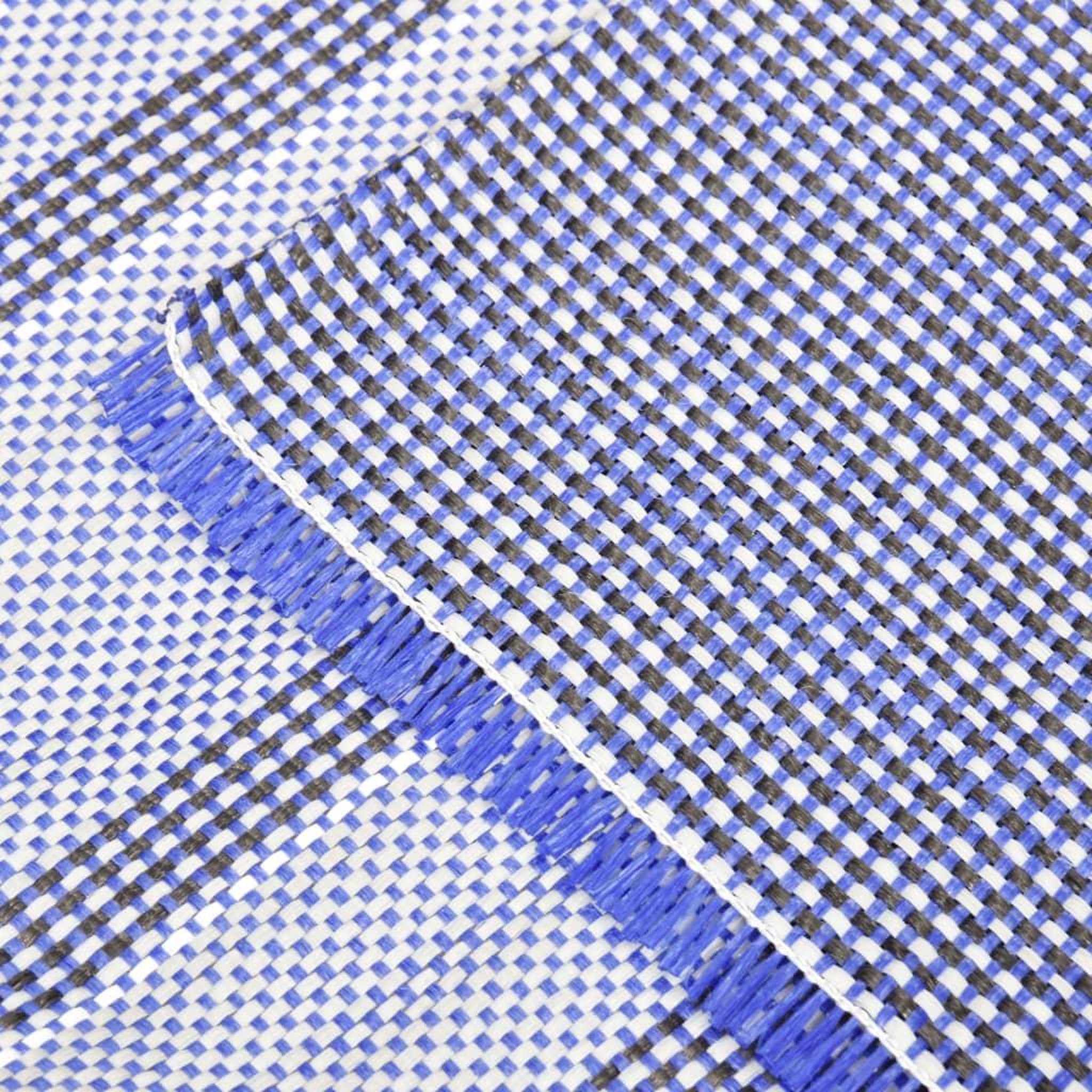 Voir la diapositive 4 : VIDAXL Tapis de tente 650x300 cm Bleu