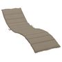 Voir la diapositive 2 : VIDAXL Coussin de chaise longue taupe 200x50x3 cm tissu oxford