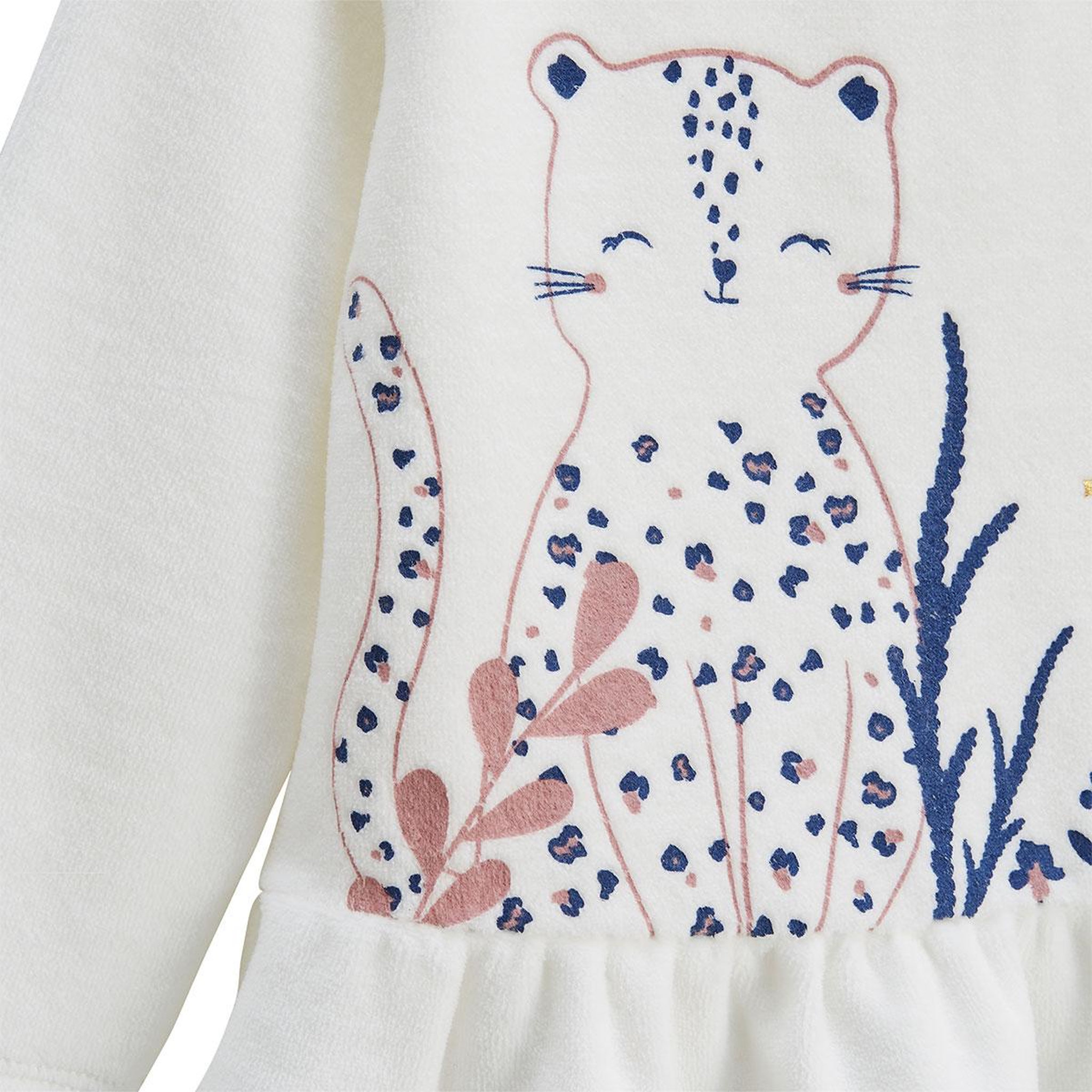 Voir la diapositive 4 : Petit Béguin Lot de 2 pyjamas enfant 2 pièces en velours céleste