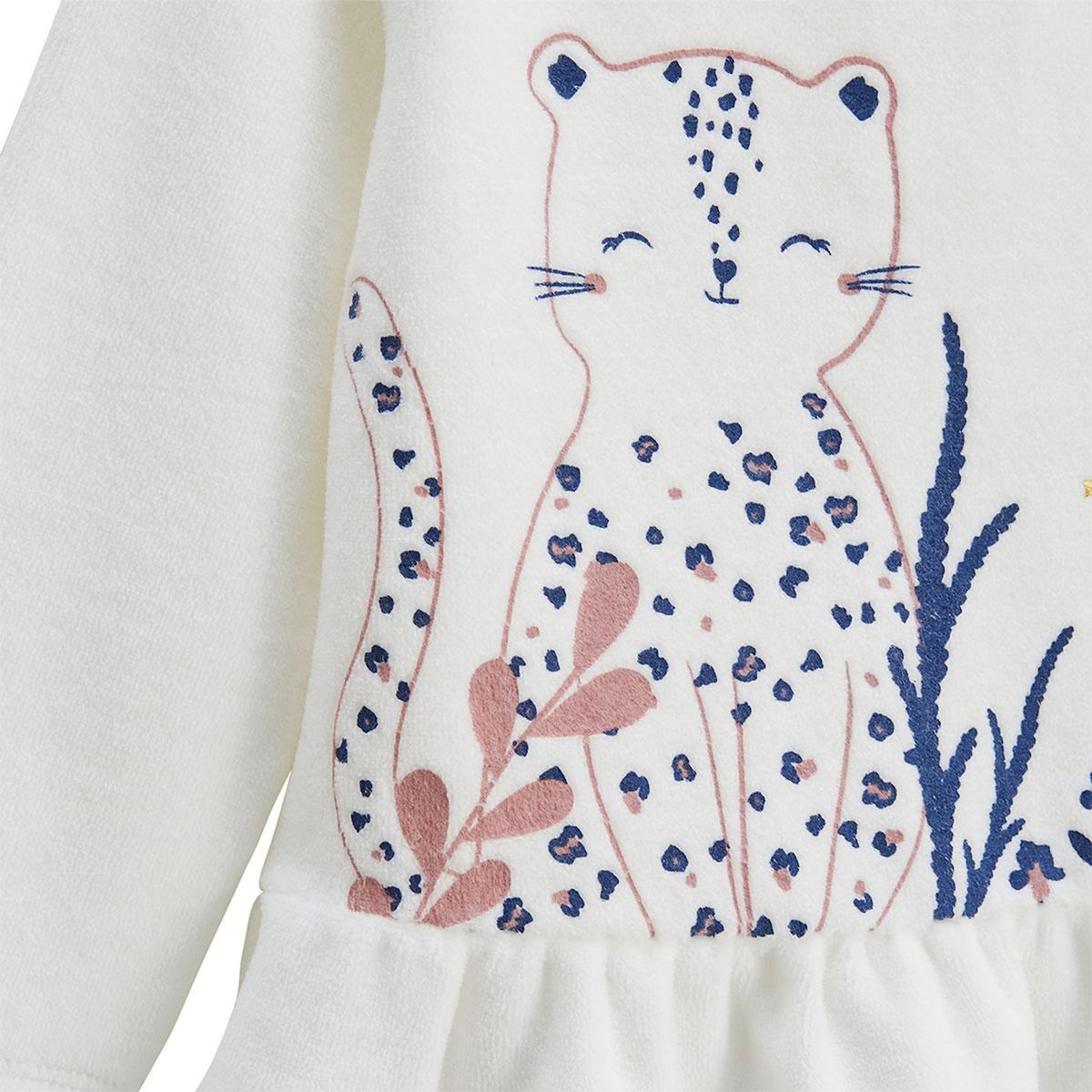 Petit Béguin Lot de 2 pyjamas enfant 2 pièces en velours Céleste