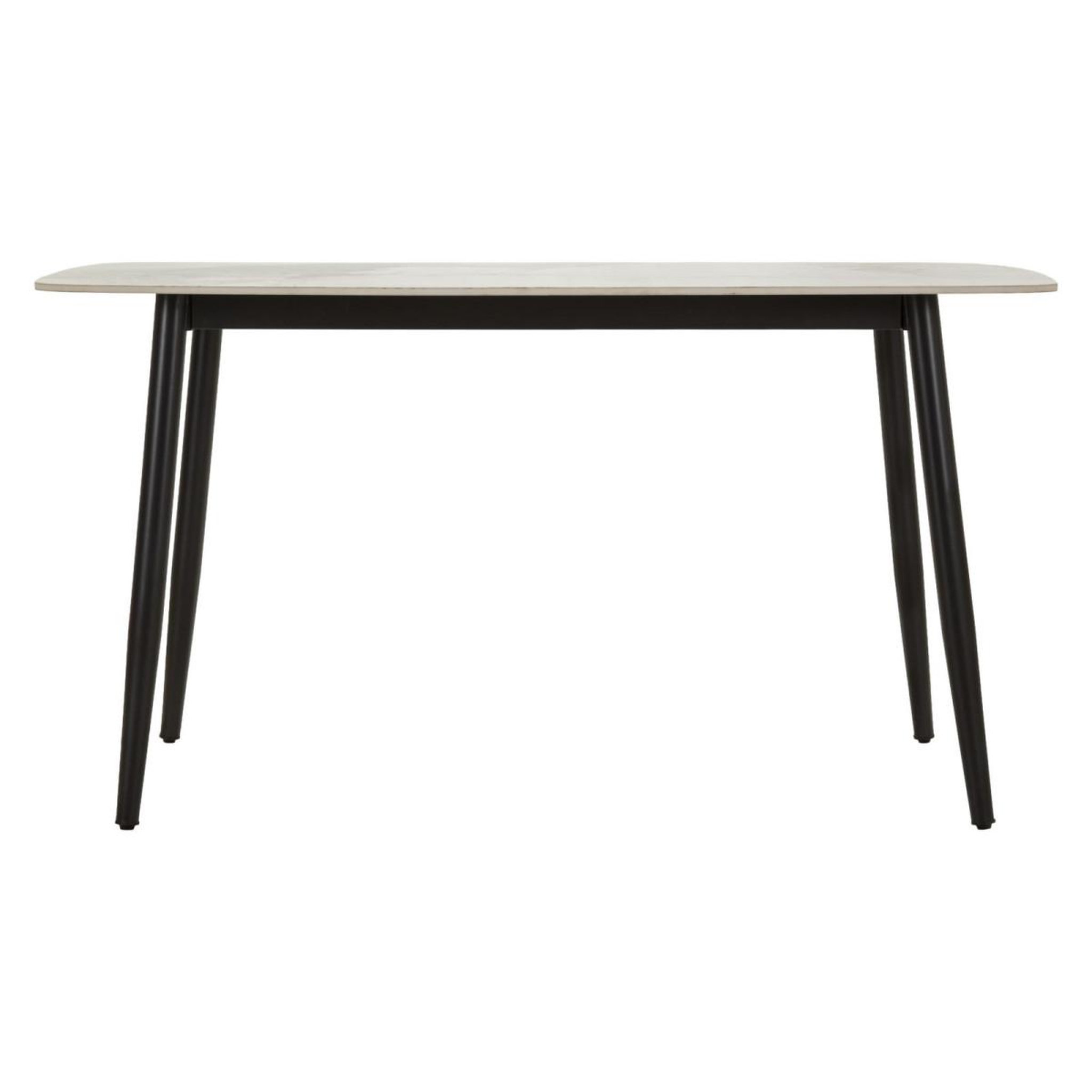 Voir la diapositive 2 : Paris Prix Table salle à manger  josh  138cm noir & blanc