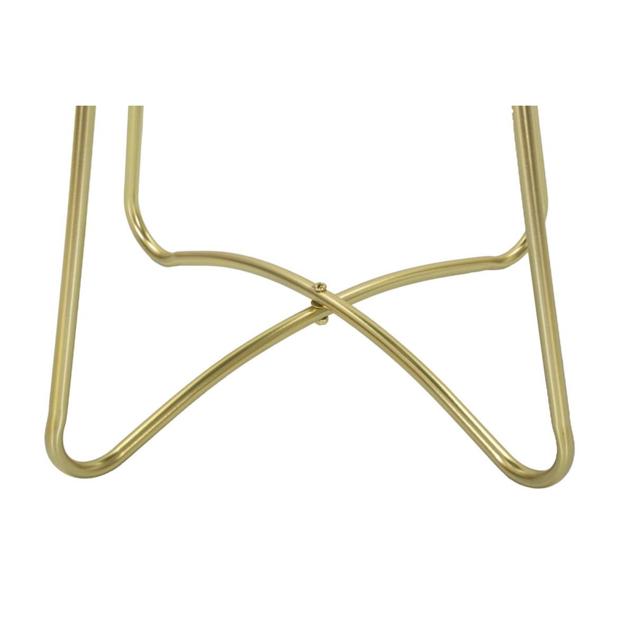 Voir la diapositive 5 : Paris Prix Table d'appoint design  grent  59cm vert & or