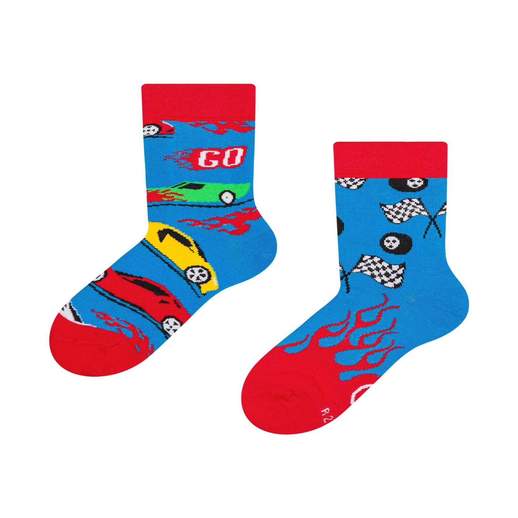DEDOLES Chaussettes enfants voitures rapides