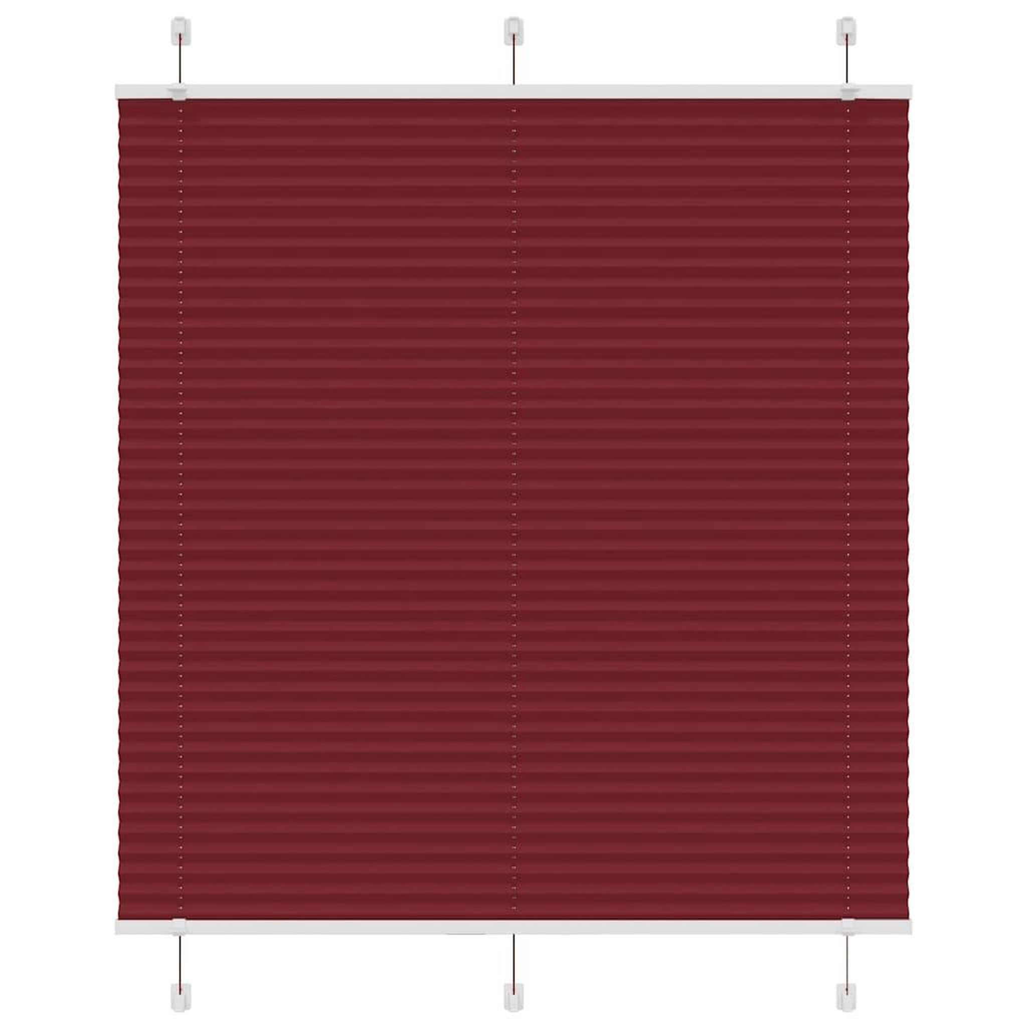 VIDAXL Store plisse rouge bordeaux 120x150 cm largeur du tissu 119,4cm