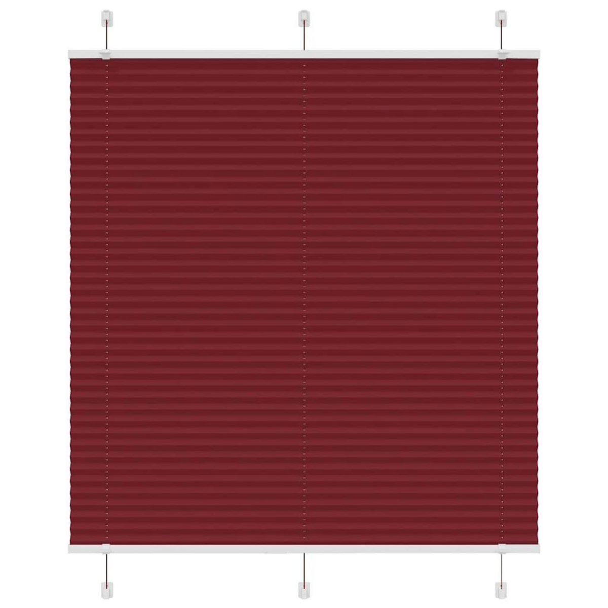 VIDAXL Store plisse rouge bordeaux 120x150 cm largeur du tissu 119,4cm