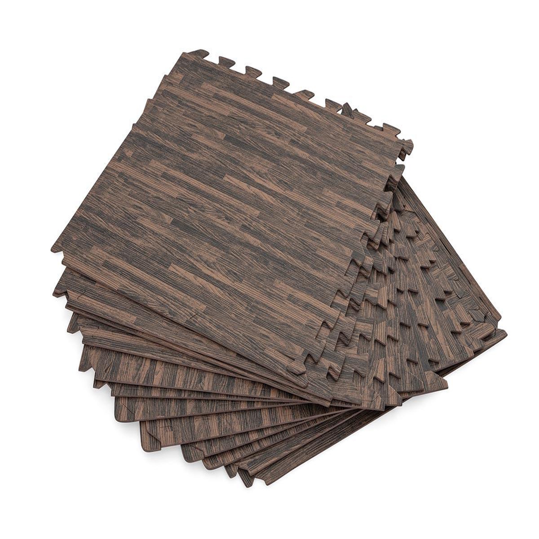 BESTWAY Lot de 12 dalles de protection de sol en mousse 50,8 x 50,8 cm effet bois pour piscine et spa - Bestway