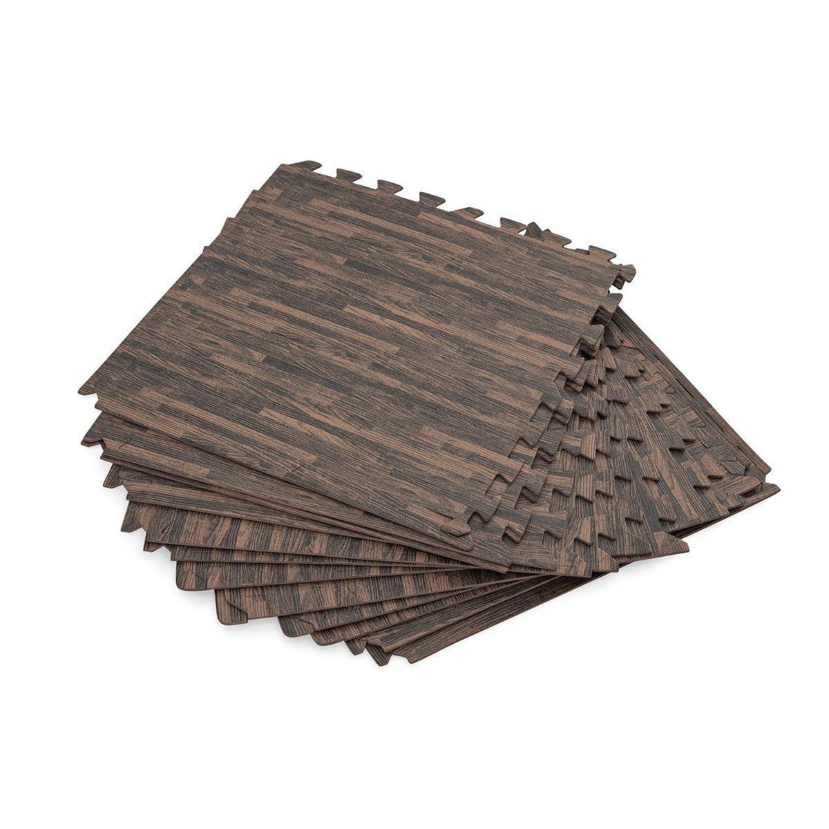 BESTWAY Lot de 12 dalles de protection de sol en mousse 50,8 x 50,8 cm effet bois pour piscine et spa - Bestway