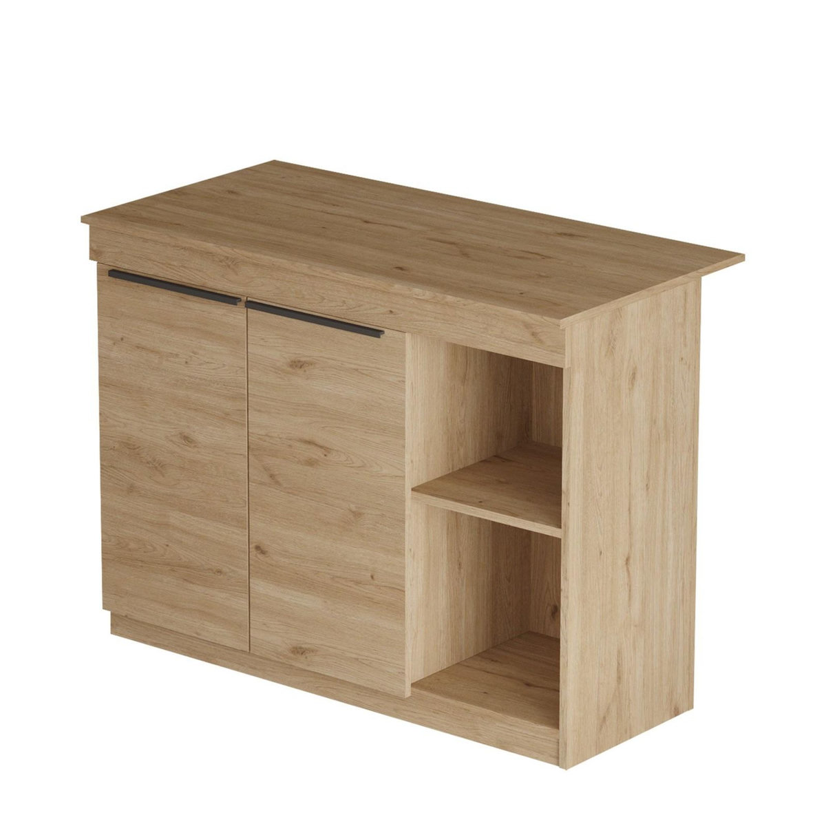 Habitat et Jardin Table de cuisine en bois  Siven  - 120 x 60 x 88 cm - Marron