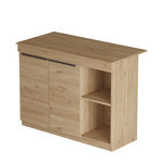 Habitat et Jardin Table de cuisine en bois  Siven  - 120 x 60 x 88 cm - Marron