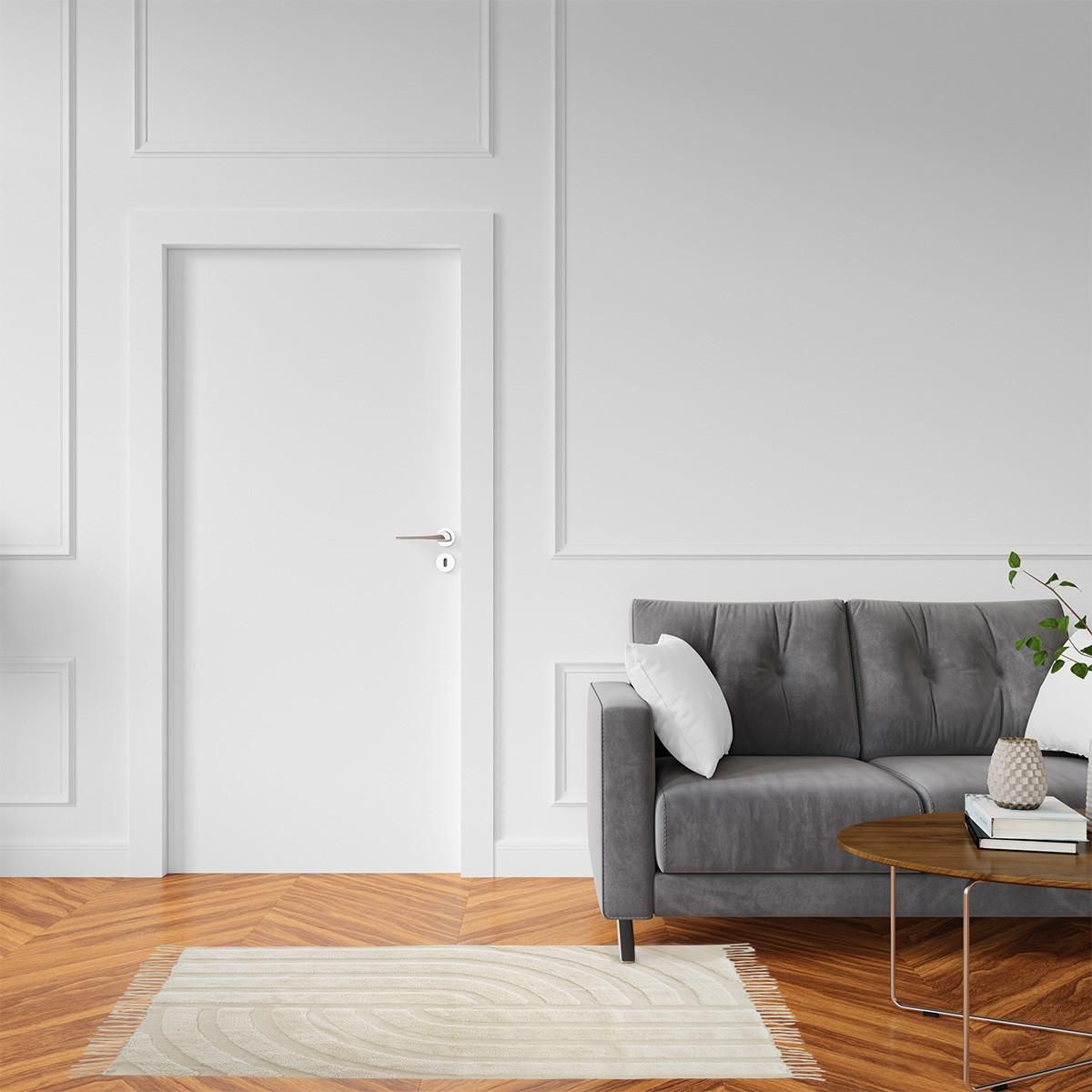 FUTURE HOME Tapis déco à franges en coton tufté 100x150cm