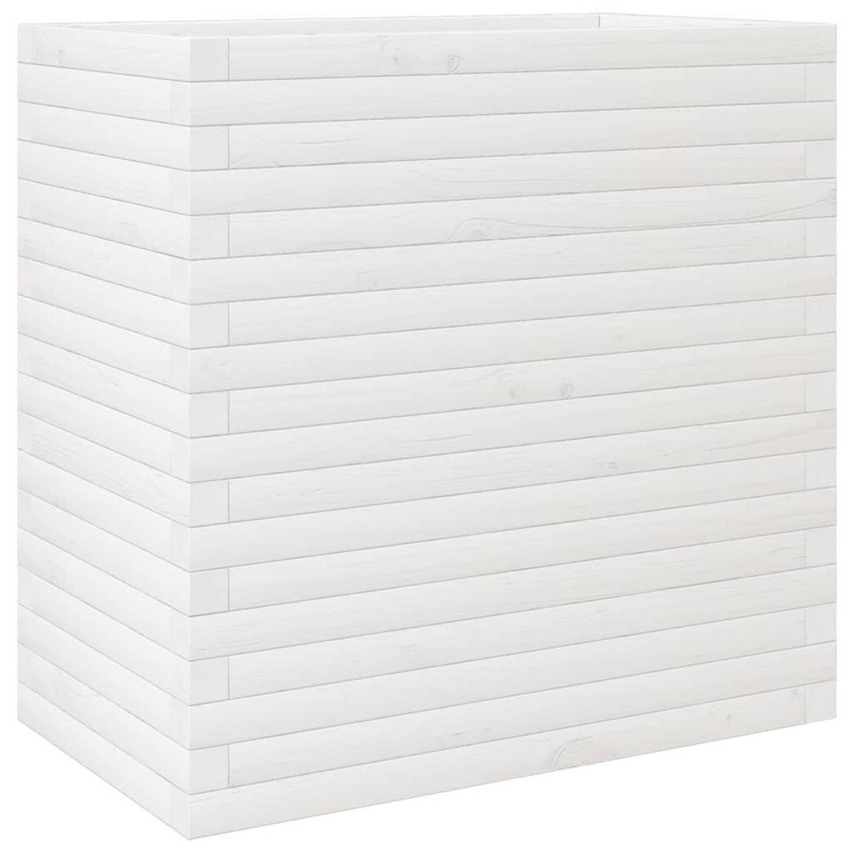 VIDAXL Jardiniere blanc 70x40x68,5 cm bois de pin massif