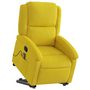 Voir la diapositive 3 : VIDAXL Fauteuil de massage inclinable Jaune Velours