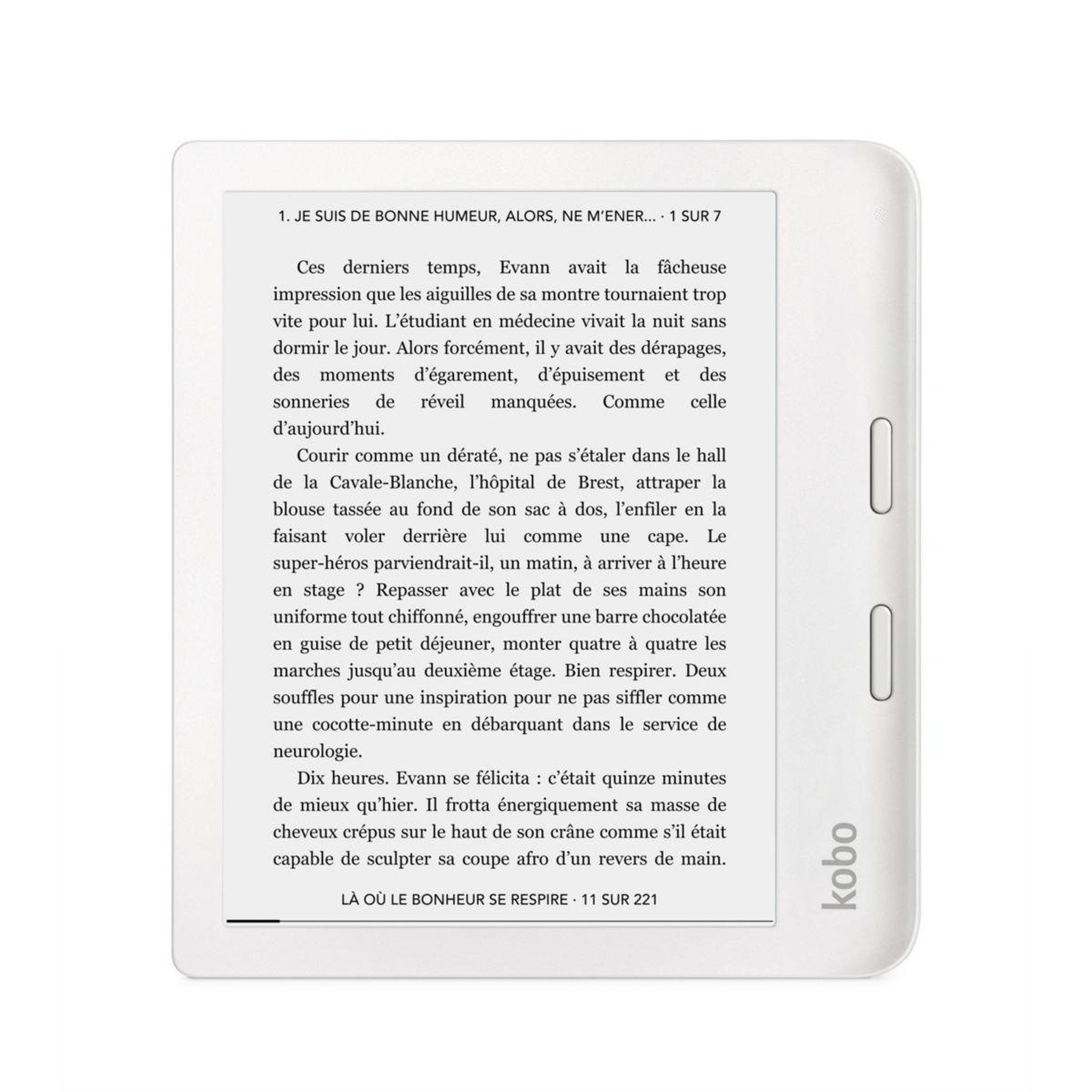Voir la diapositive 1 : kobo Liseuse eBook Libra 2 - Blanche 7'' BT 32Go
