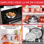 Voir la diapositive 4 : TEFAL Batterie de cuisine Ingenio Cook Eat 15 pcs L881SF04