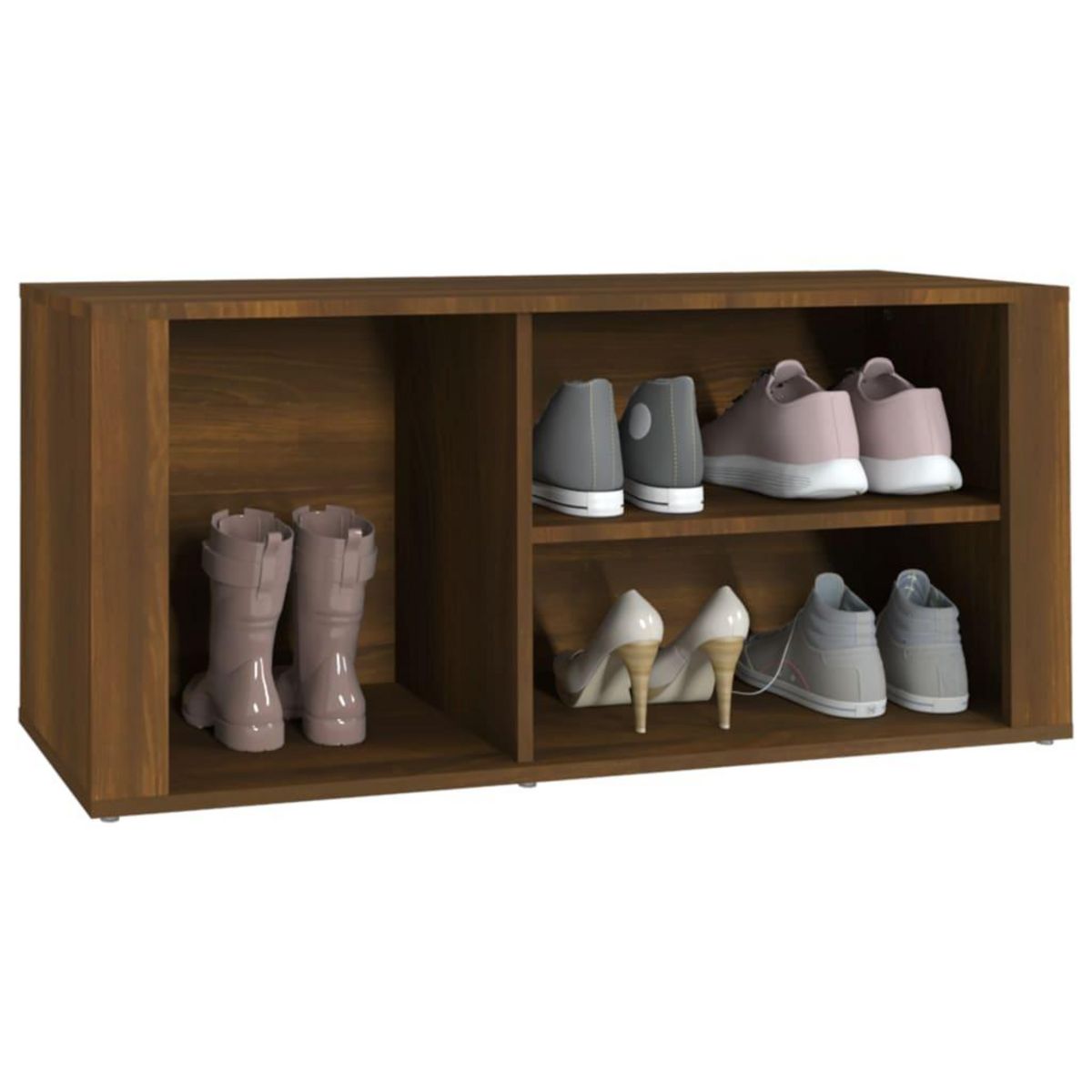 VIDAXL Armoire a chaussures Chene marron 100x35x45cm Bois d'ingenierie