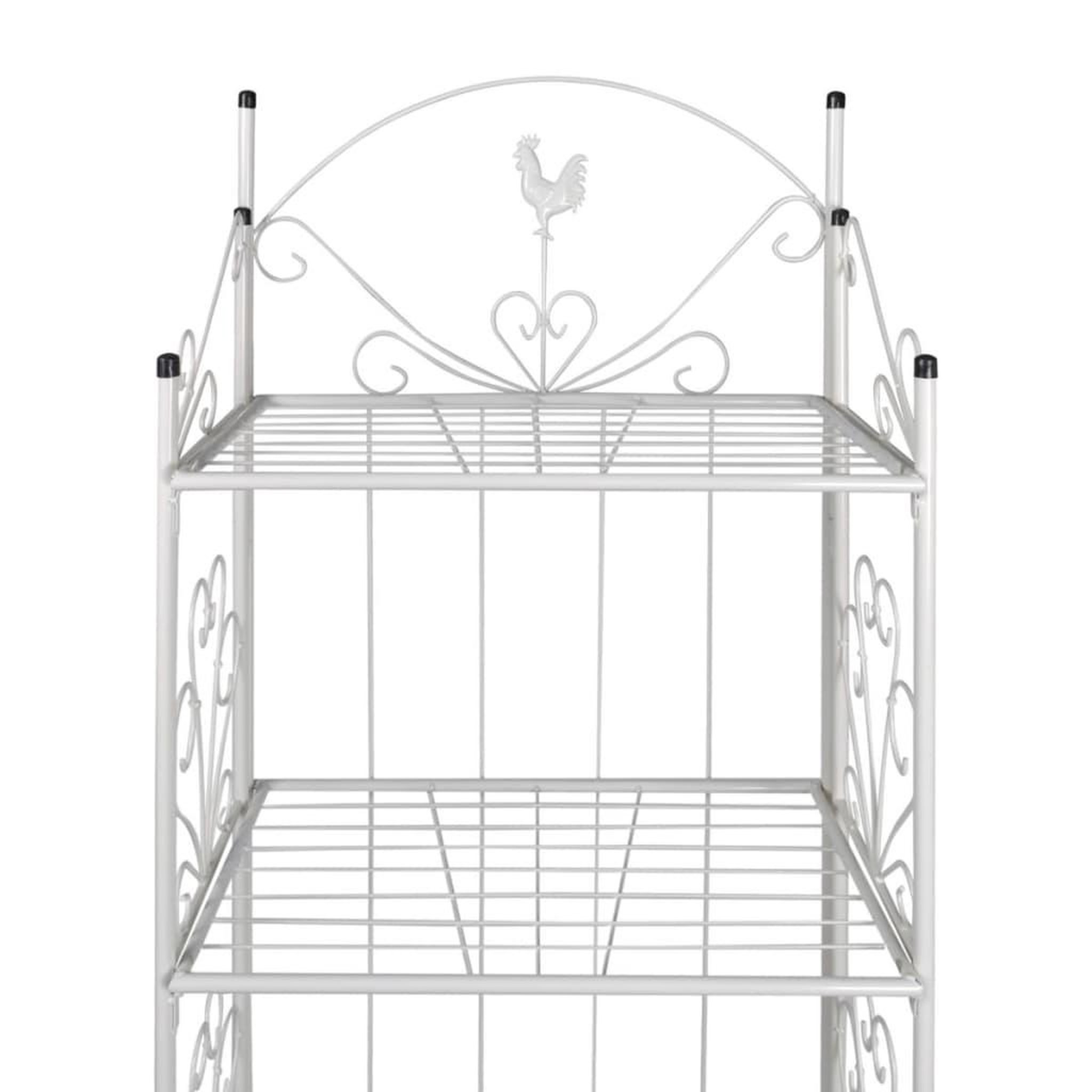 Voir la diapositive 3 : VIDAXL Support pour plantes Carre Blanc