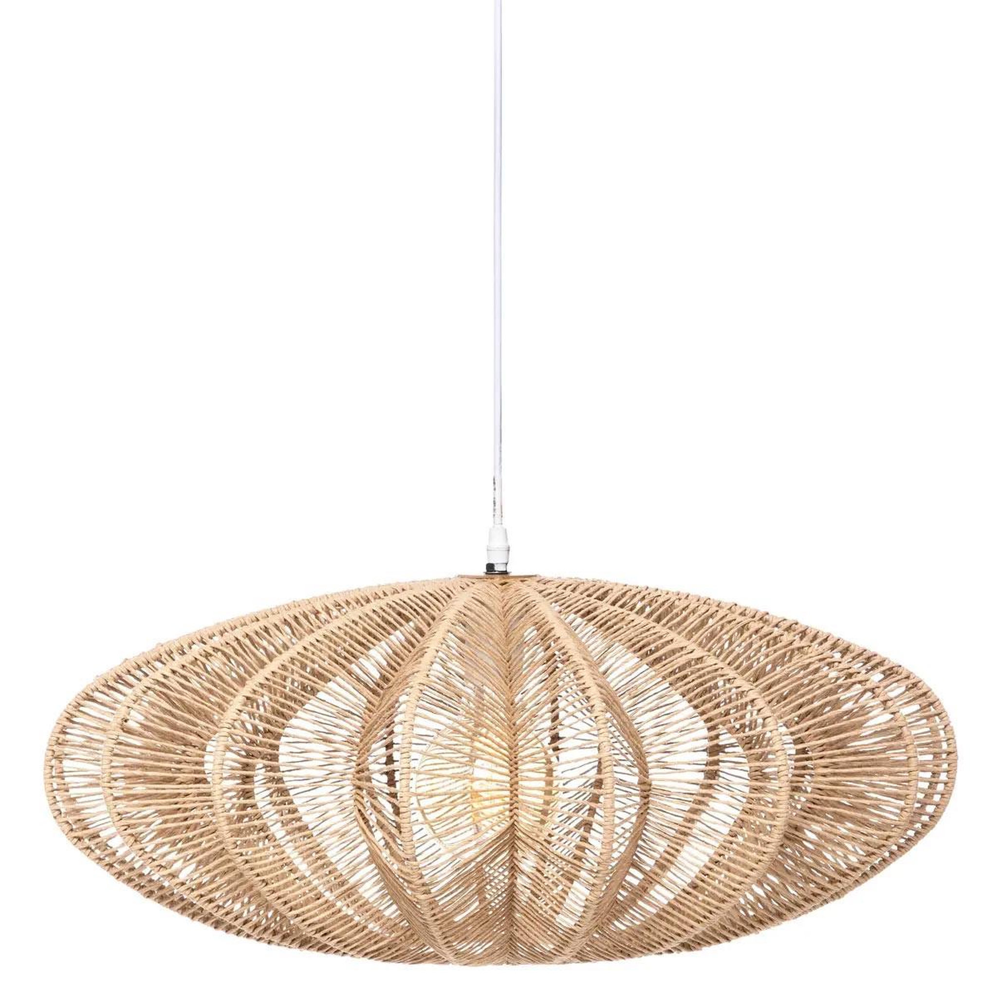 Voir la diapositive 4 : ATMOSPHERA Lampe Suspension Déco  Tery  57cm Naturel