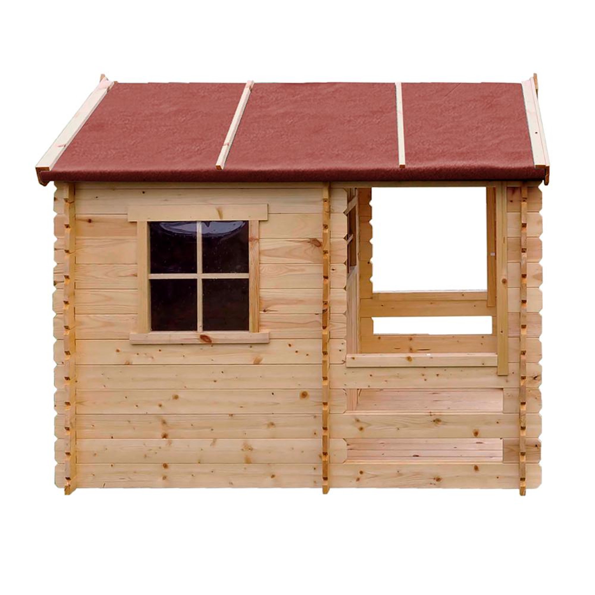 Voir la diapositive 2 : TIMBELA Maison en bois pour enfants - maison de jeux pour l'extérieur 182x146xh145cm/1.1m2 m501a