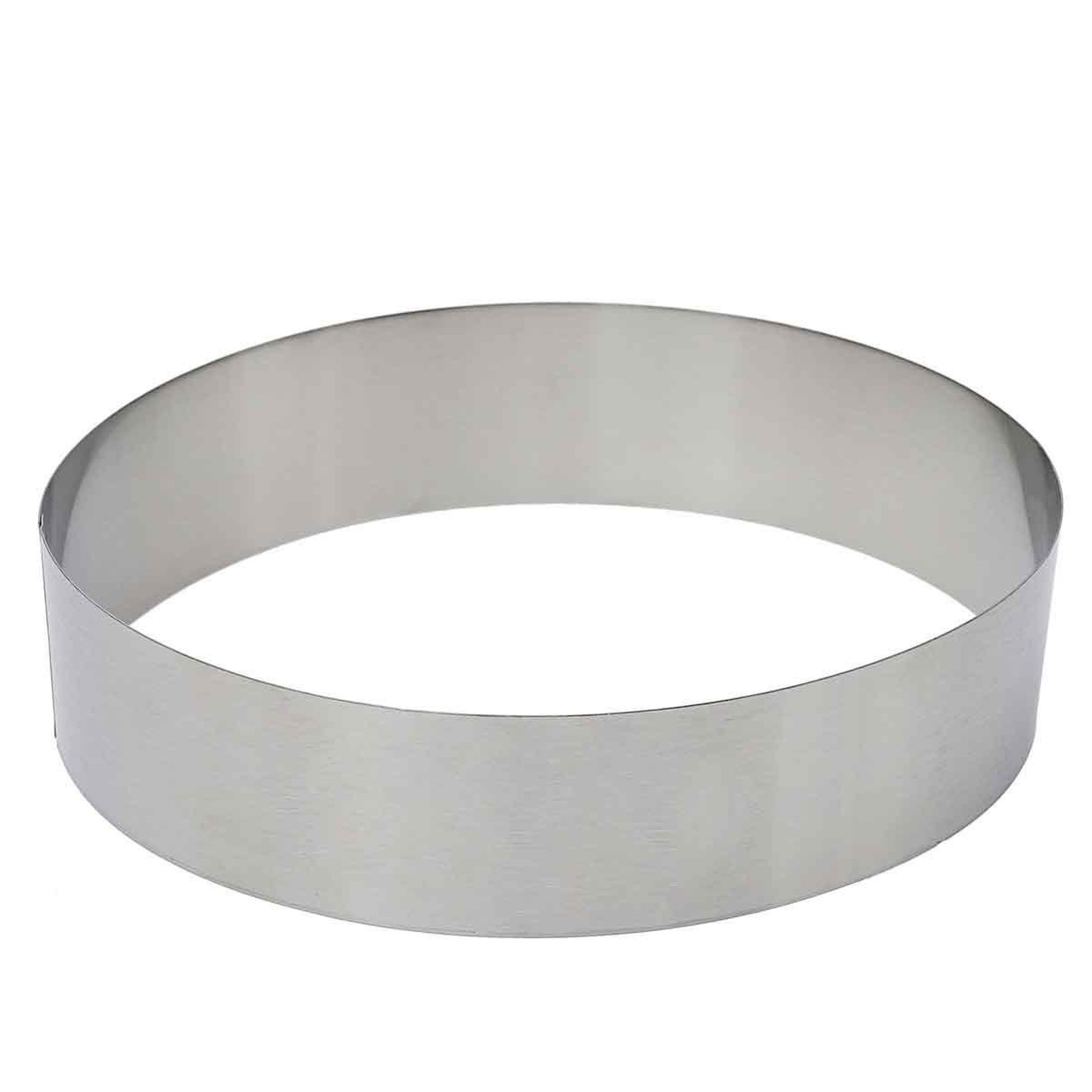Voir la diapositive 4 : Lily Cook Lot de 3 cadres à pâtisserie  ronds  20cm argent