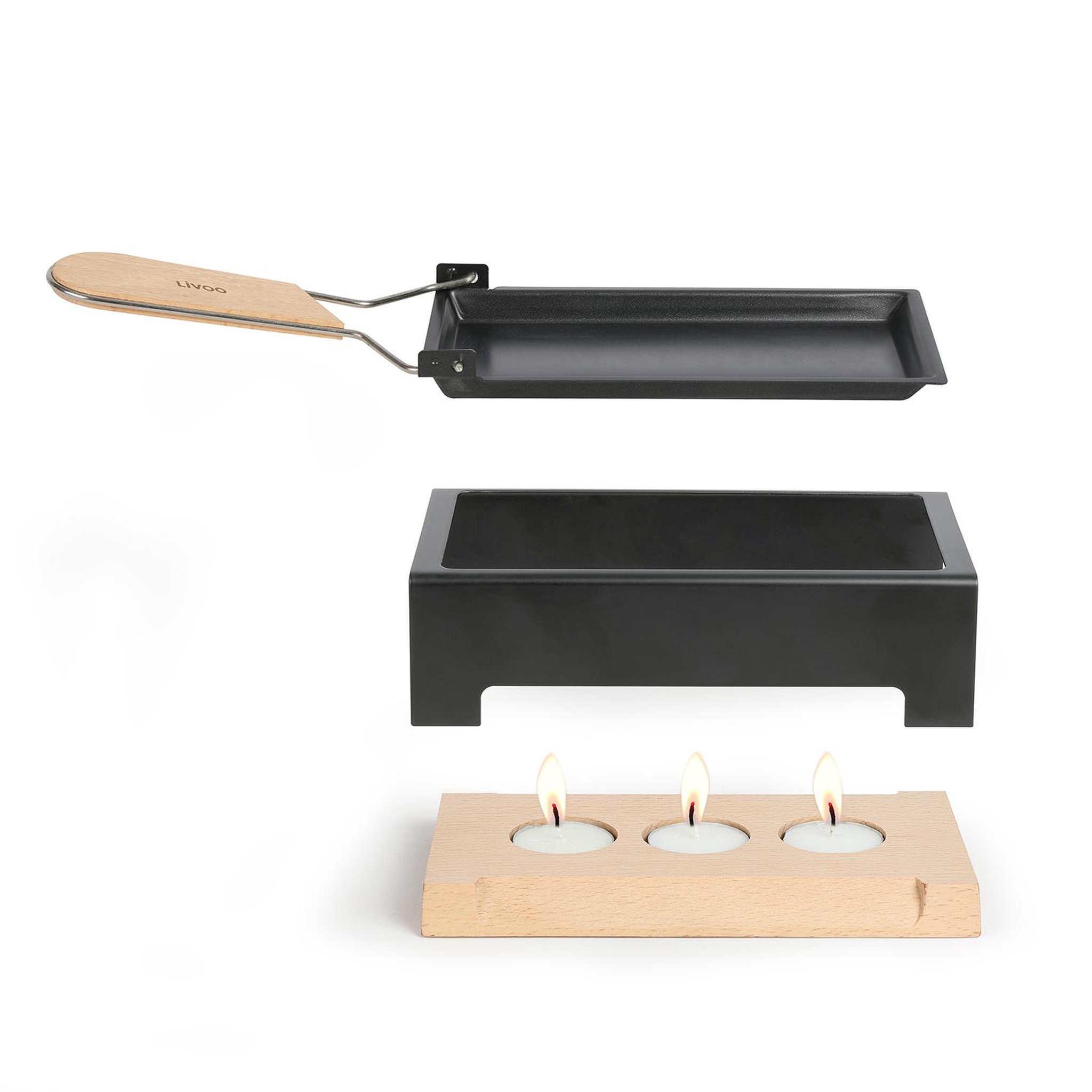 Voir la diapositive 2 : LIVOO Raclette à la bougie - MEN395