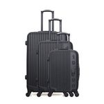 GENTLEMAN FARMER GENTLEMAN FARMER - Set de 3 Valises LIAM 75 cm 4 Roues. Coloris disponibles : Vert, Beige, Rose, Gris