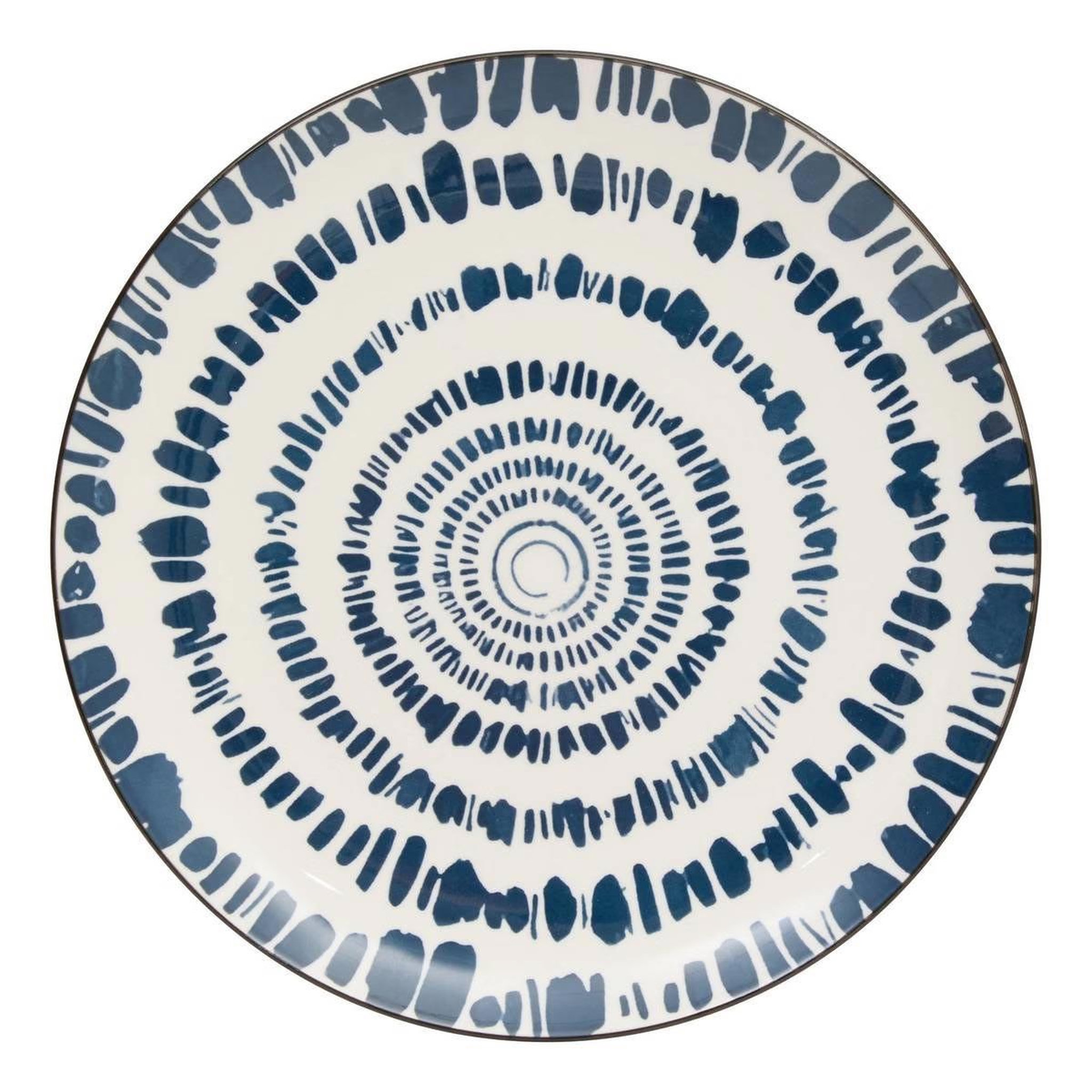 SECRET DE GOURMET Lot de 6 assiettes plates  umami rayon  26cm bleu
