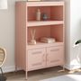 Voir la diapositive 1 : VIDAXL Buffet haut rose 68x39x113 cm acier